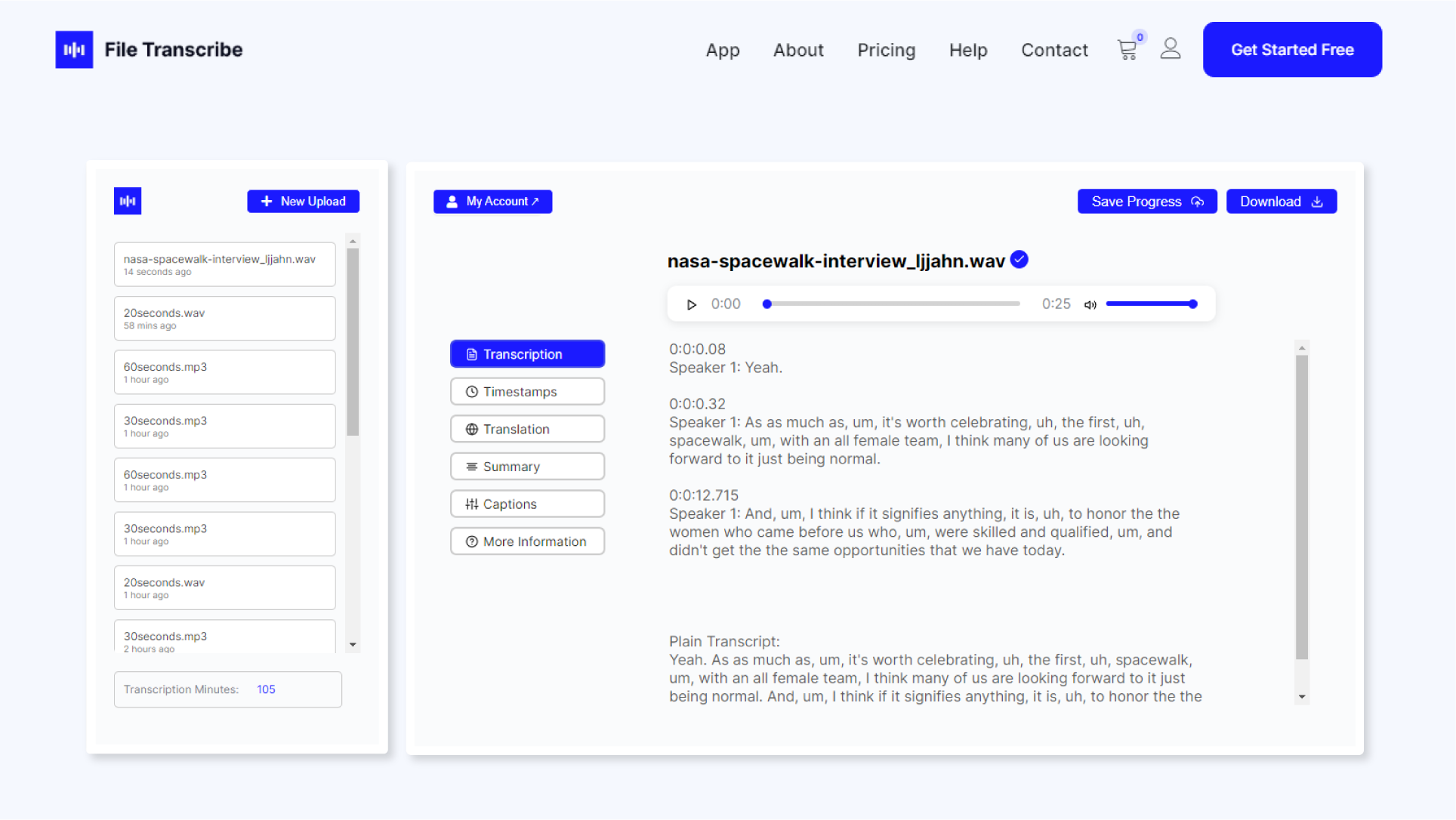 File Transcribe 