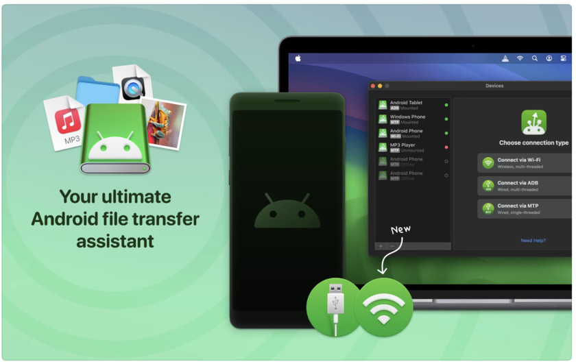 MacDroid.app Landing Page