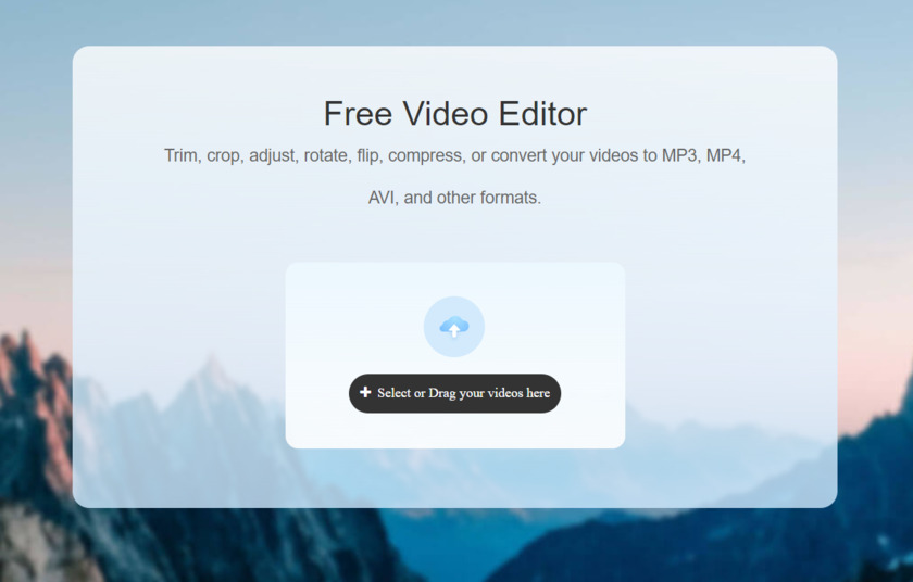 FoneDog Free Video Editor Landing Page