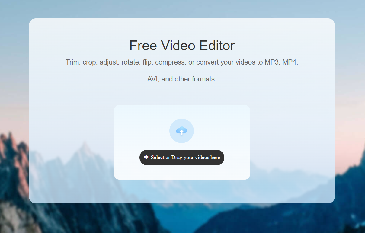 FoneDog Free Video Editor 