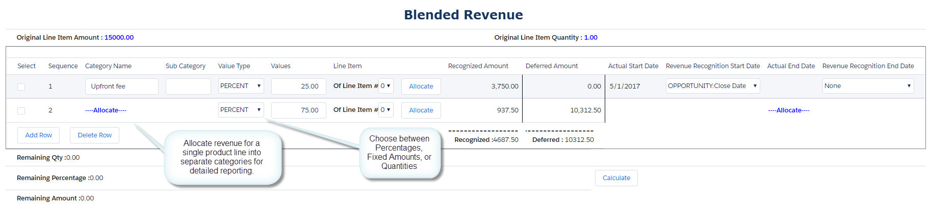 REVvue REVue Blended Revenue Schedules