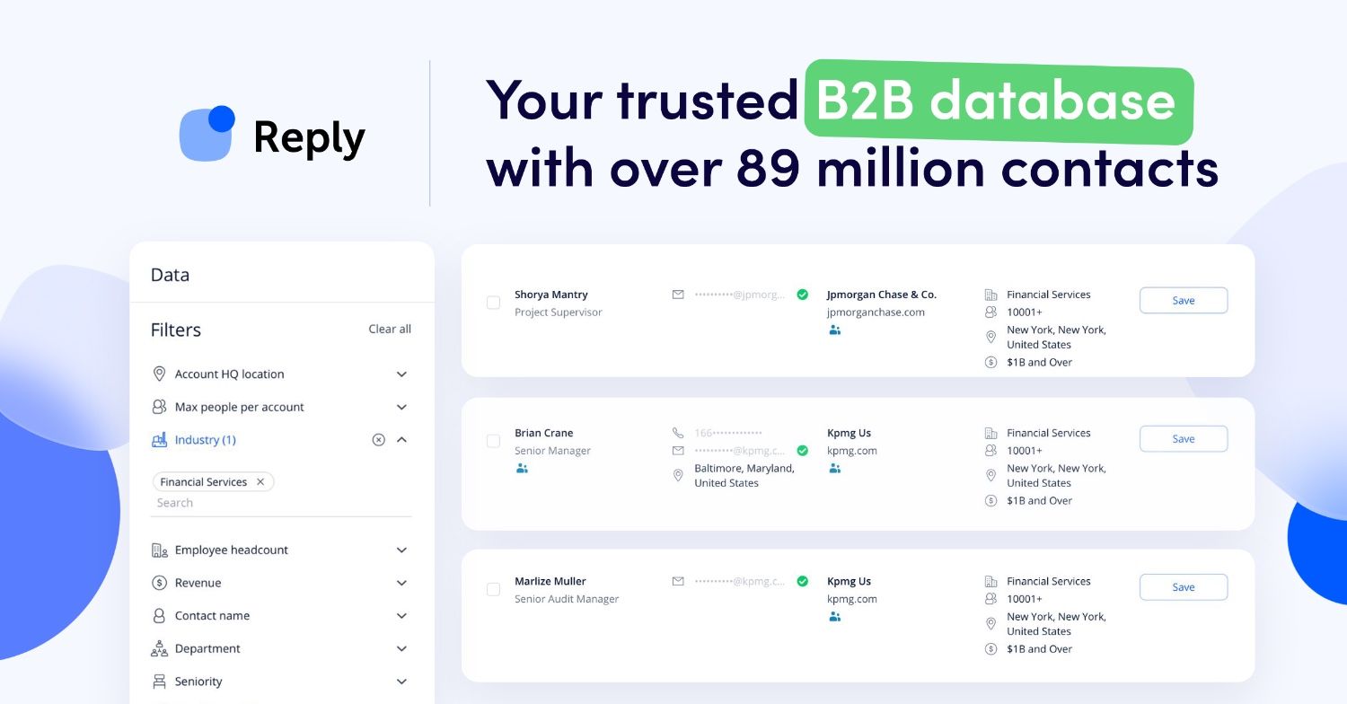 Reply.io B2B database