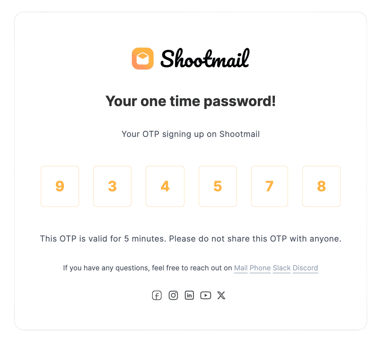 Shootmail App 