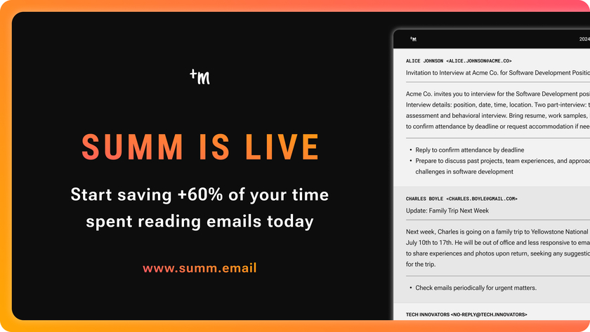 Summ.email Landing Page