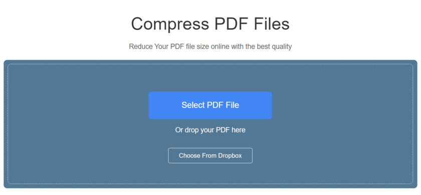 FoneDog Free PDF Compresser Landing Page