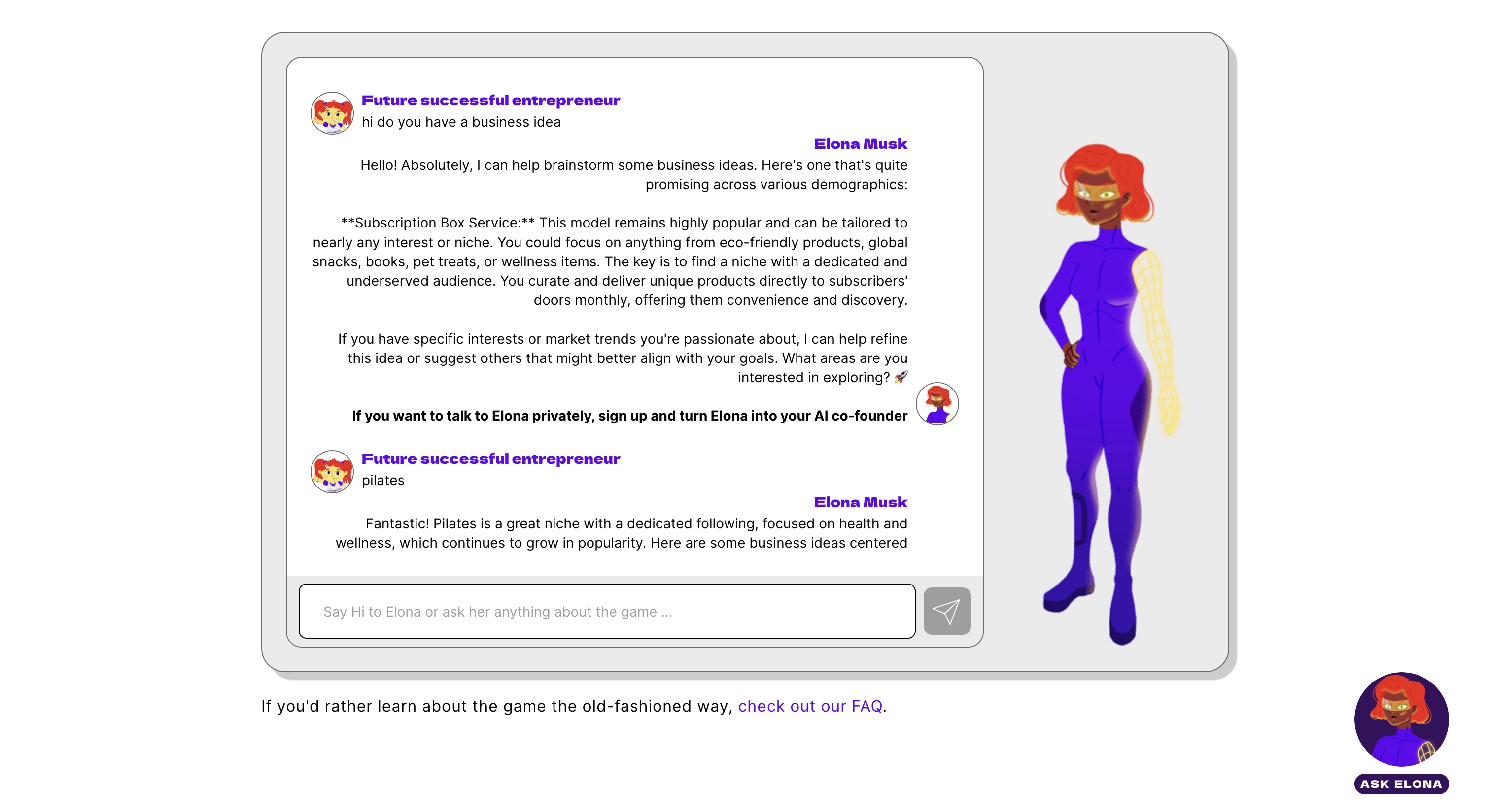 Female Switch App Elona Musk, AI co-founder