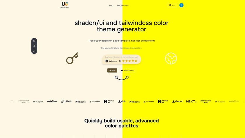 UI Colorful Landing Page