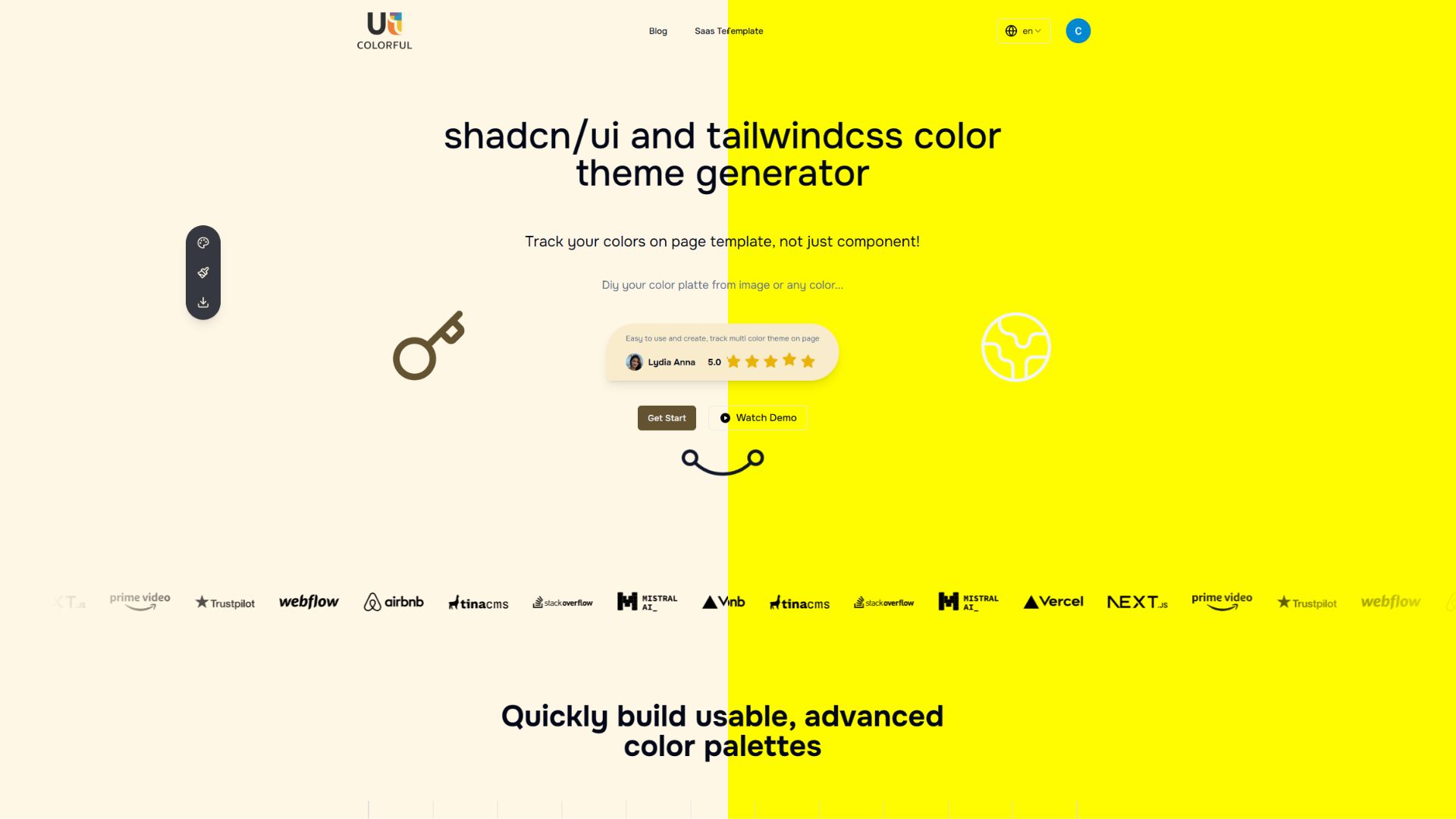 UI Colorful web-card