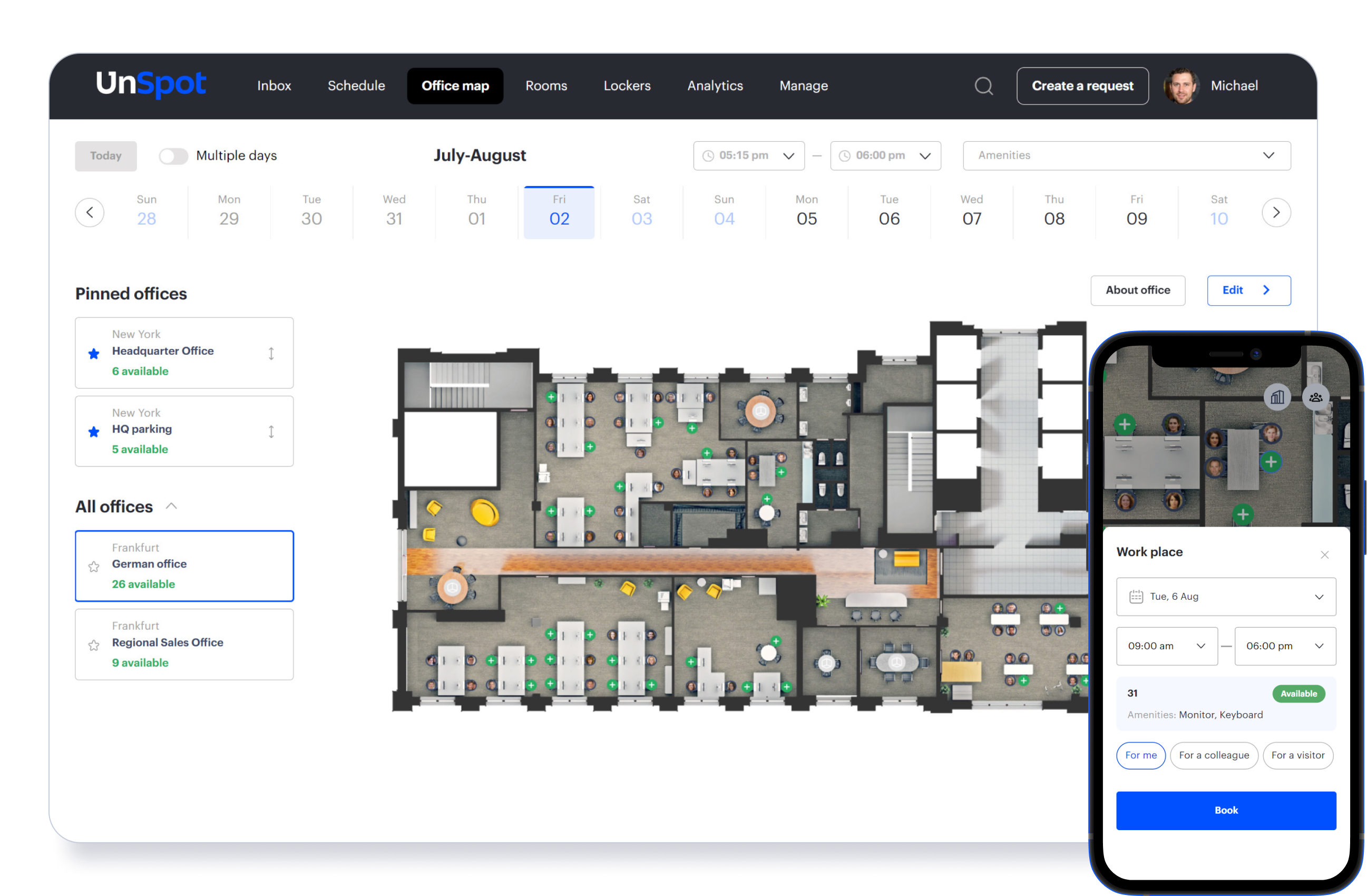 UnSpot Interactive office map
