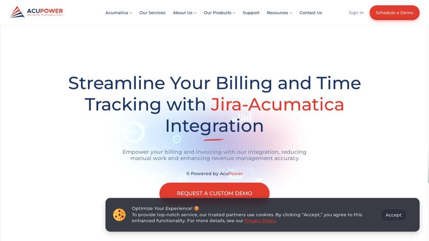 Jira-Acumatica Landing Page