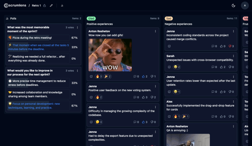 Scrumlens Landing Page