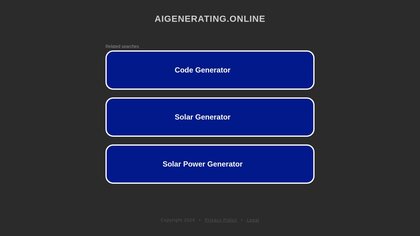 AI Generating Online screenshot