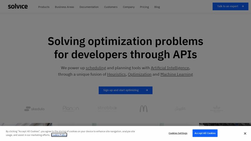 Solvice Landing Page