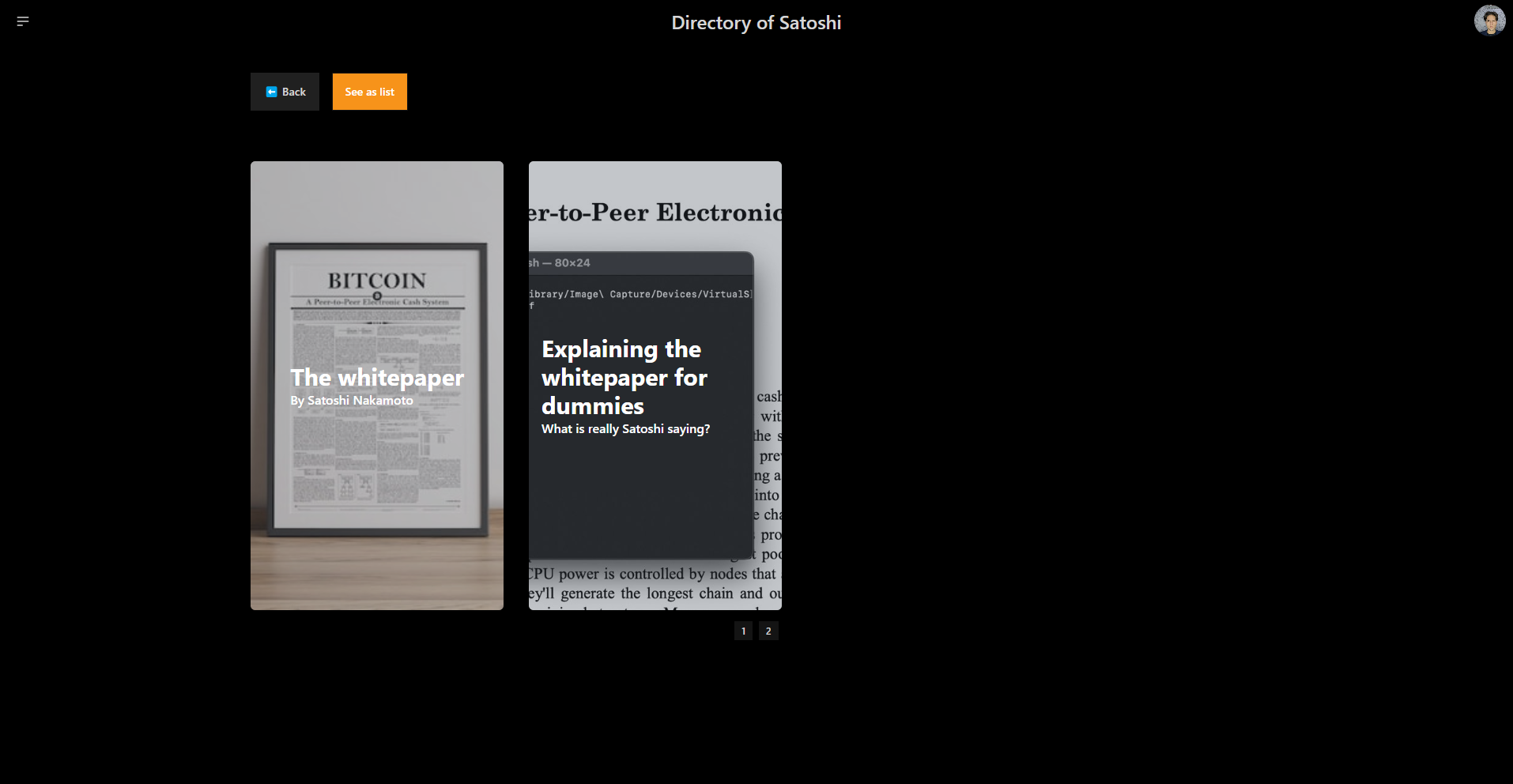 Directory of Satoshi 