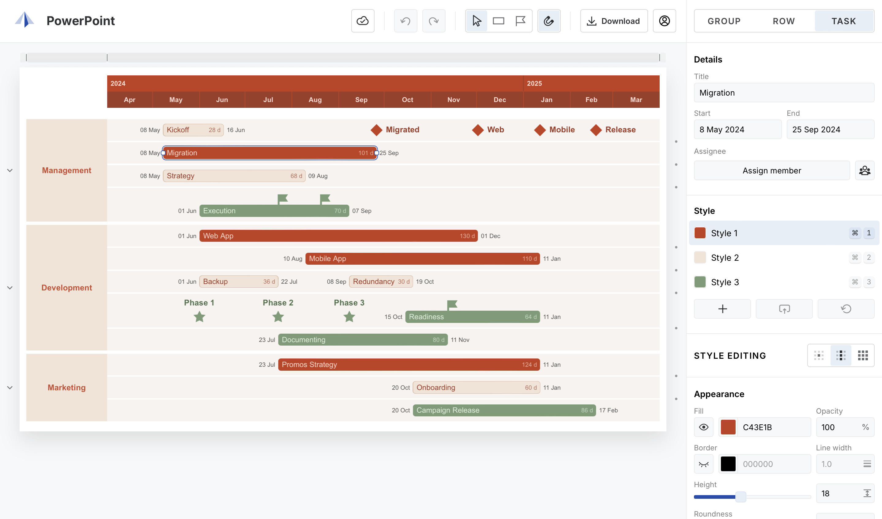 Deltaplan.io Project editor