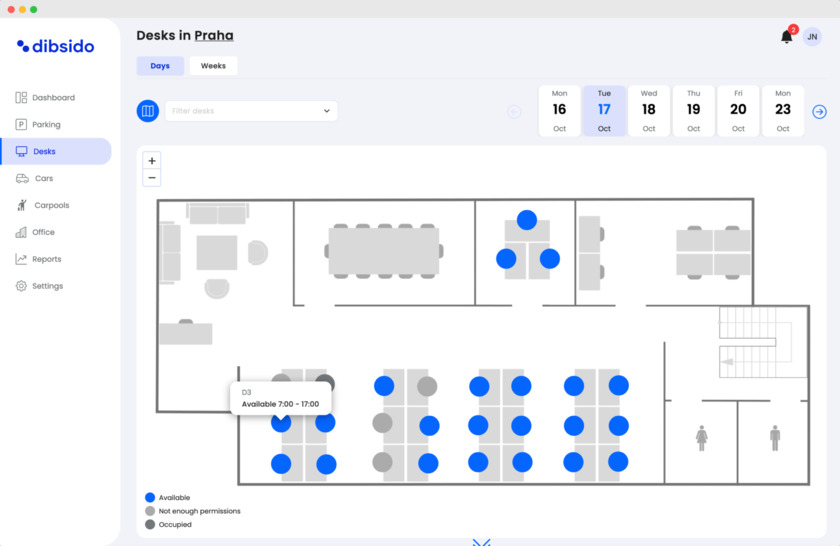 Dibsido Desk Booking Software