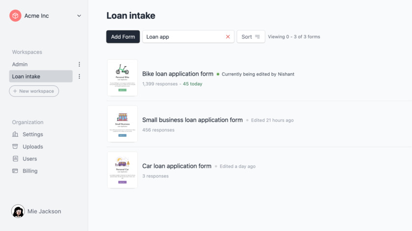 FormCrafts Landing Page
