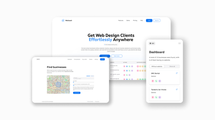 Webleadr screenshot