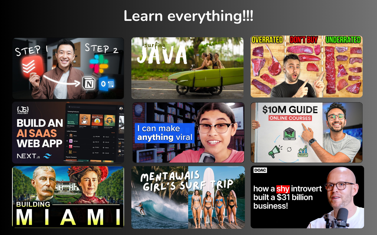 AskTube Learn everything