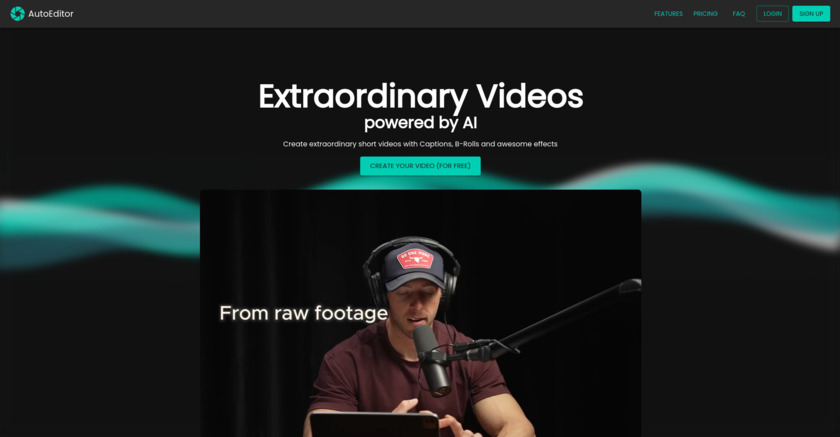 AutoEditor Video Landing Page