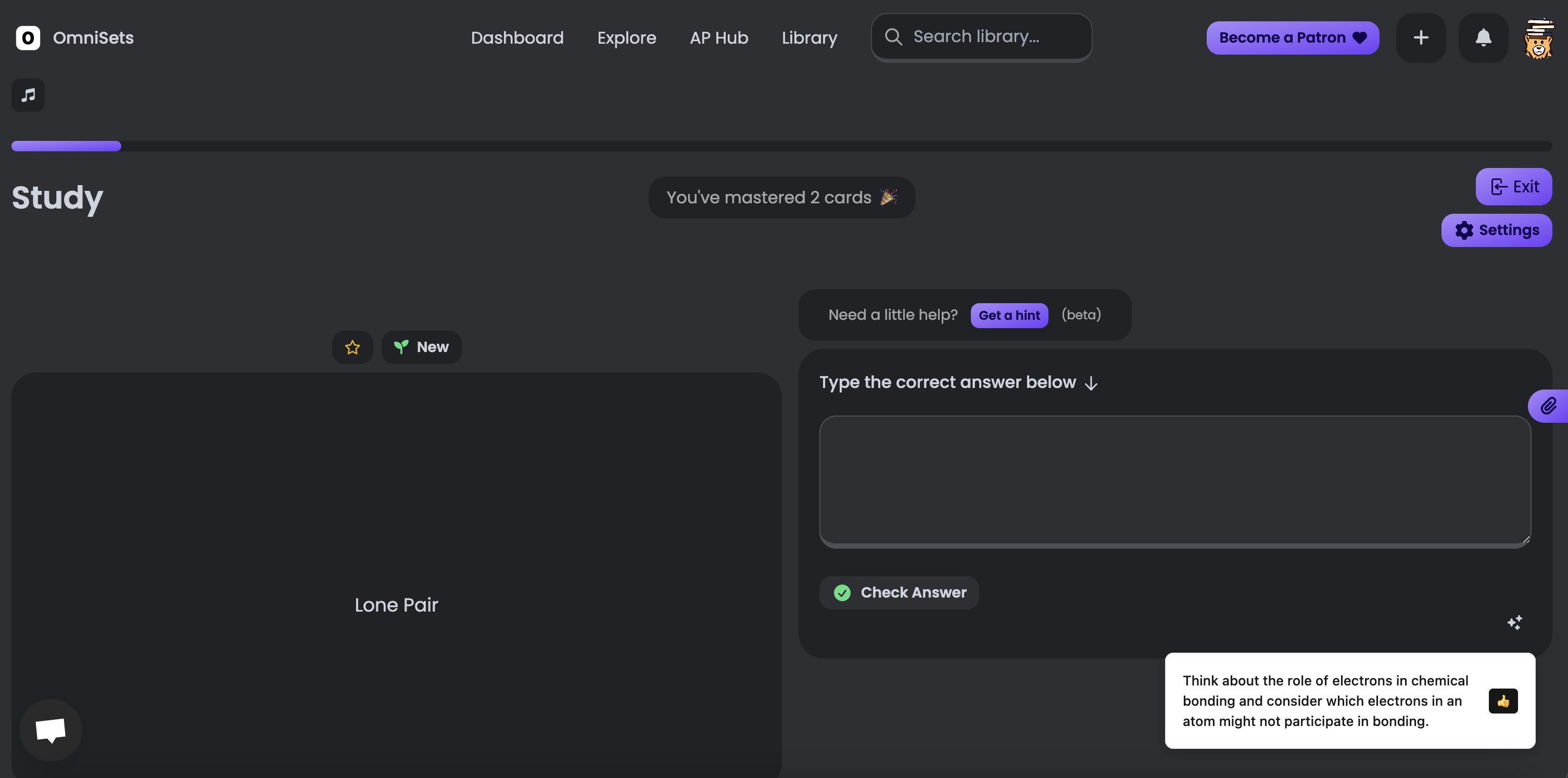 OmniSets Study Mode