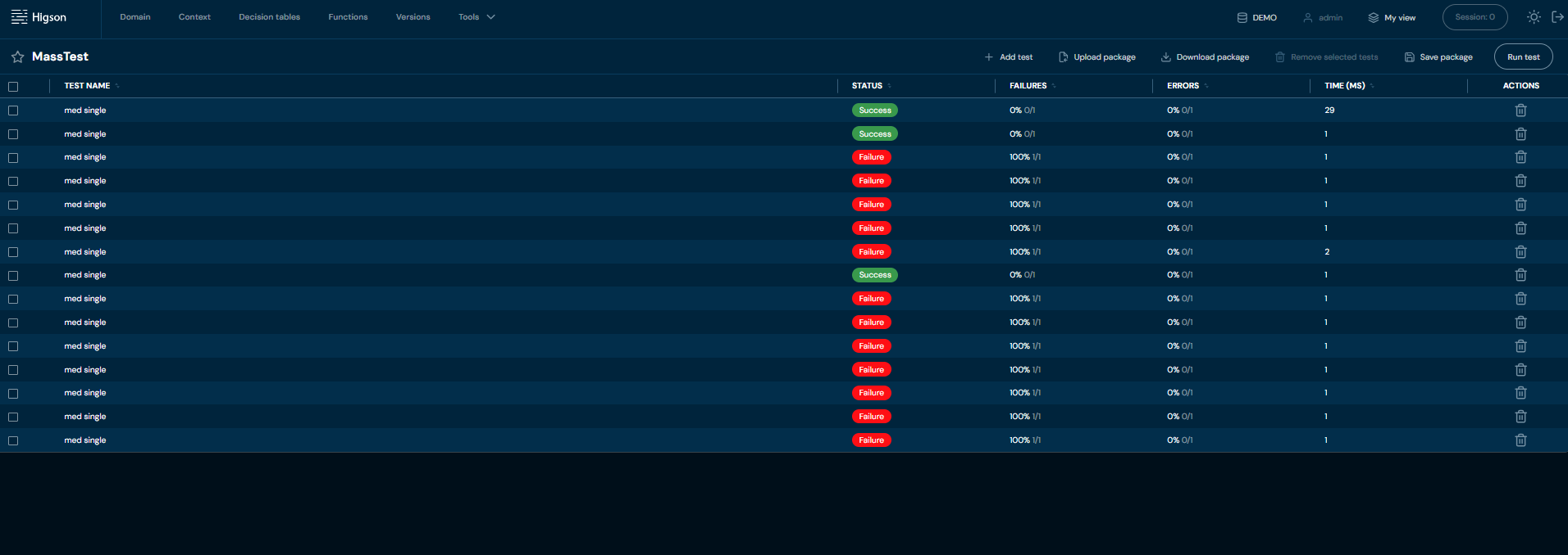 Higson.io Tester Mode