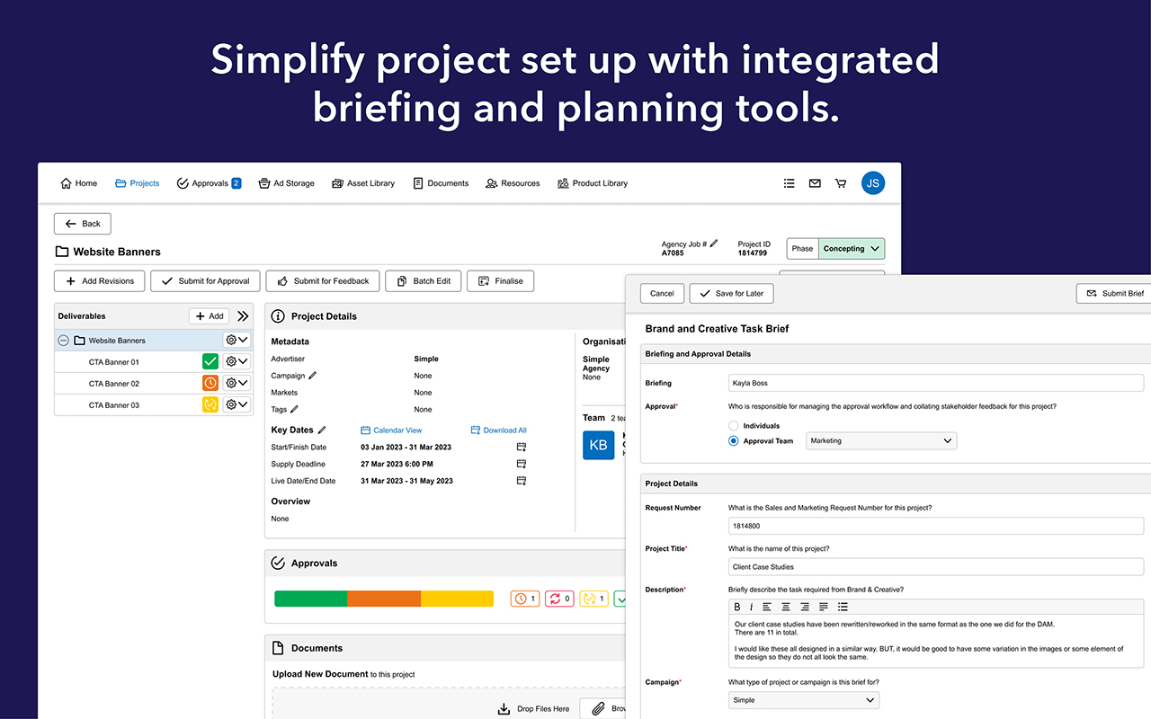 Admation Project Briefing + Brief Templates