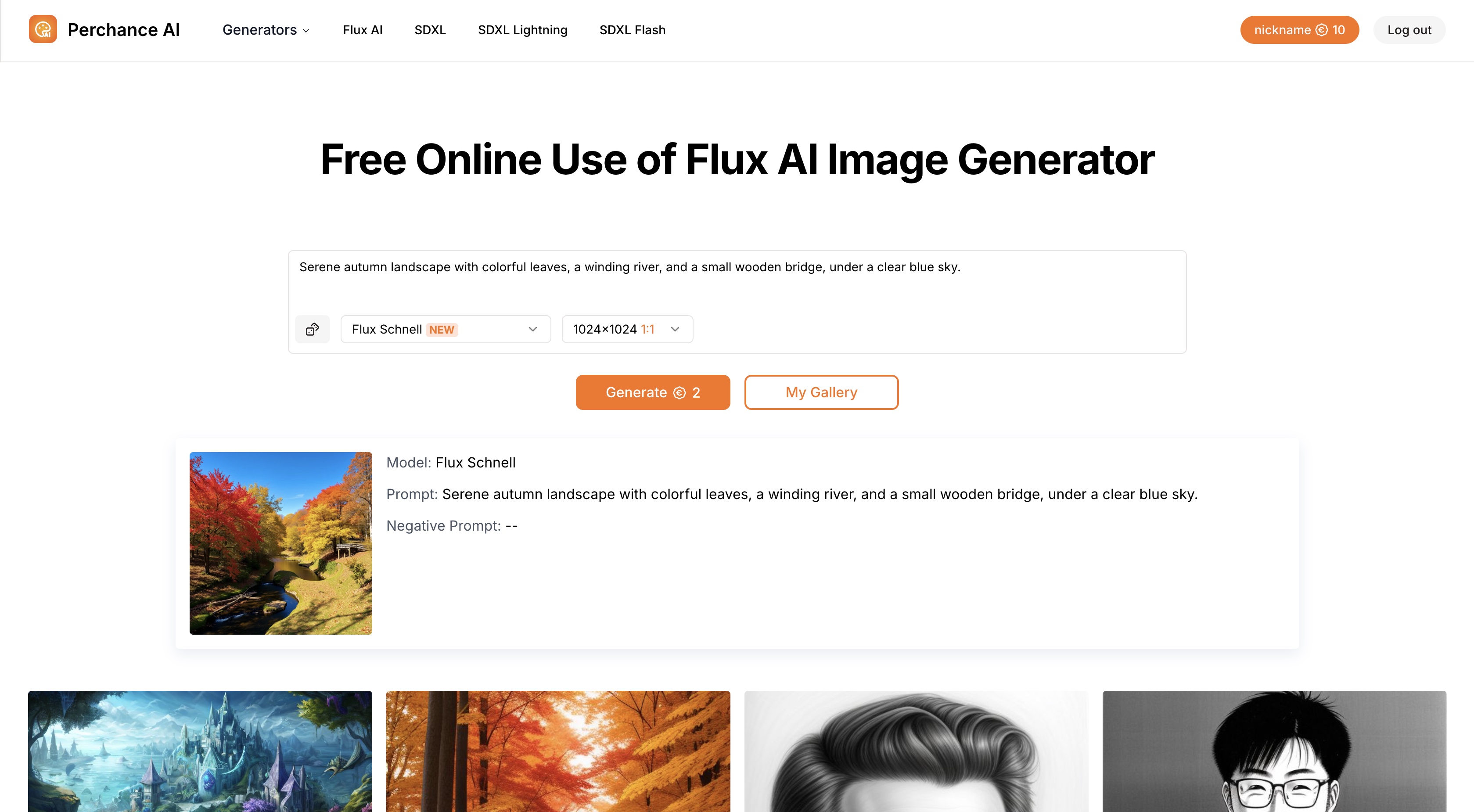 PerchanceAI.cc Perchance AI Flux AI Use