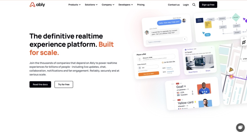 Ably Landing Page