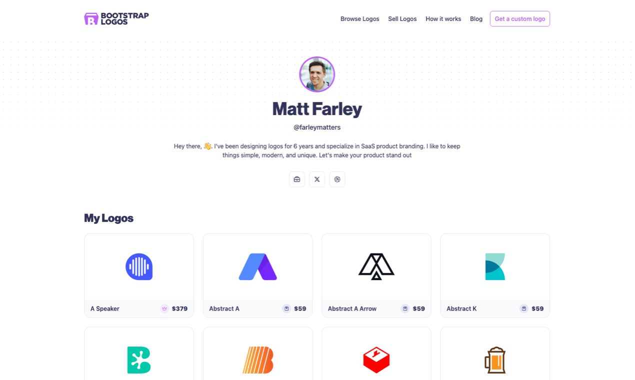 Bootstrap Logos Designer profile