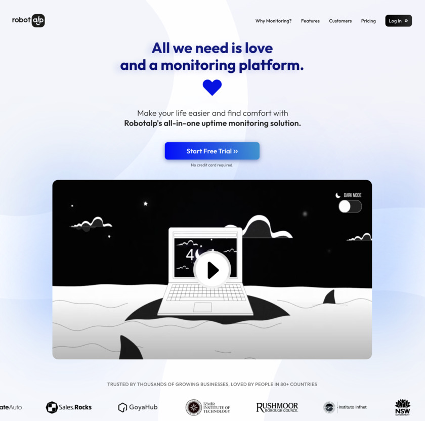 Robot.alp Landing Page