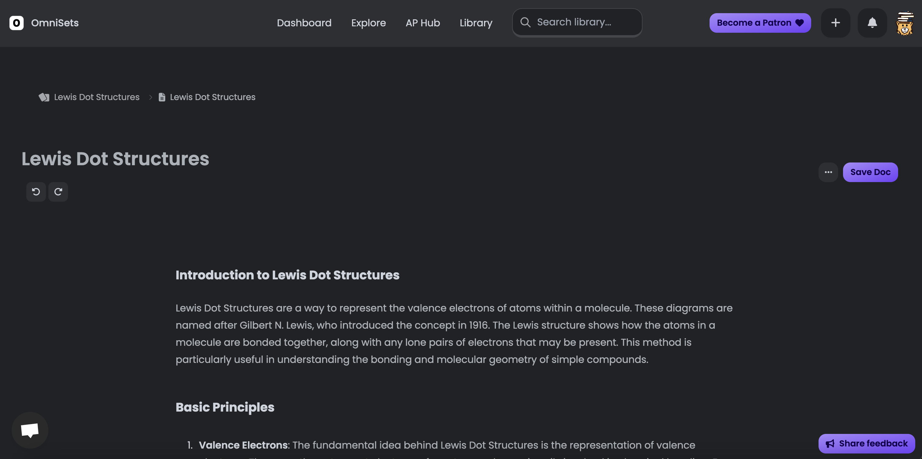 OmniSets Docs Feature