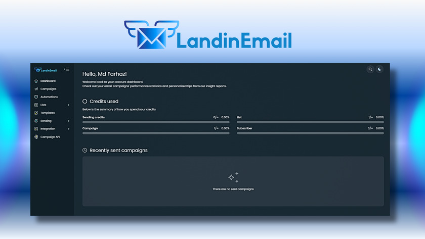 LandinEmail Landing Page