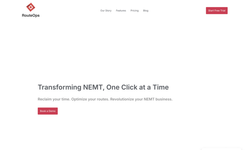 RouteOps Landing Page