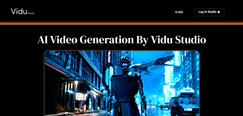 Vidu-Studio.com Landing Page