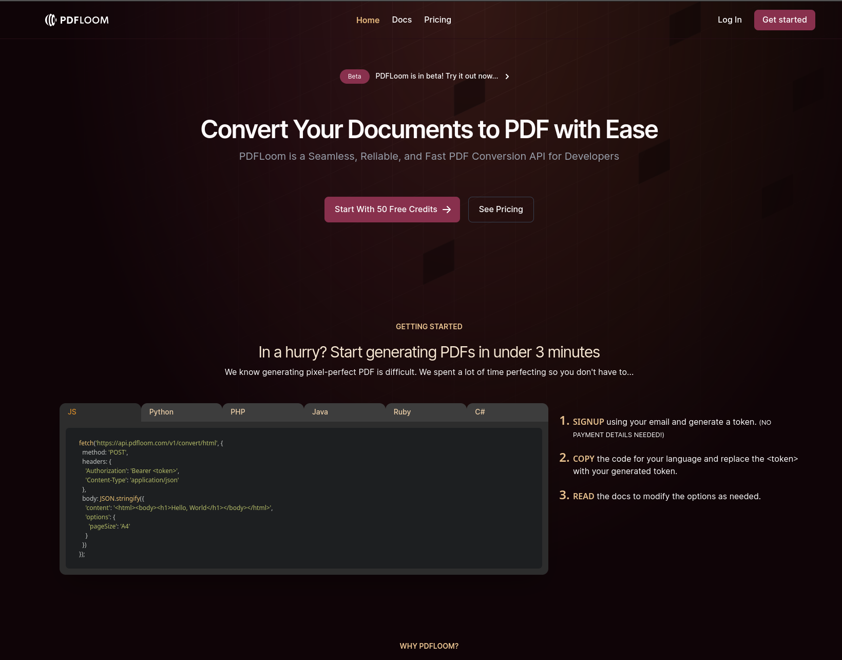 PDFLoom PDFLoom - Convert To PDF