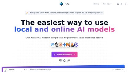 Msty AI image
