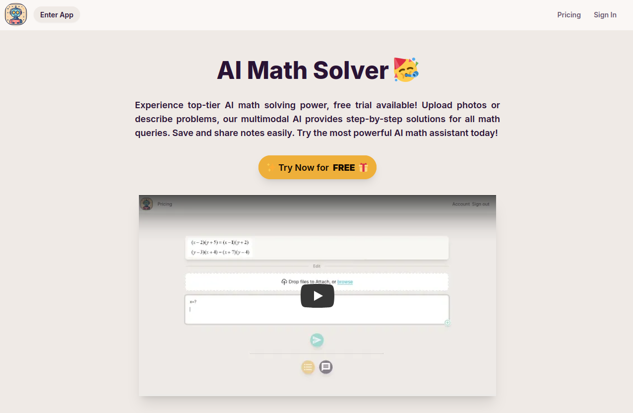 AI Math Solve 
