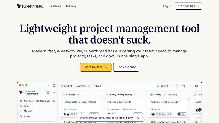 Superthread Landing Page