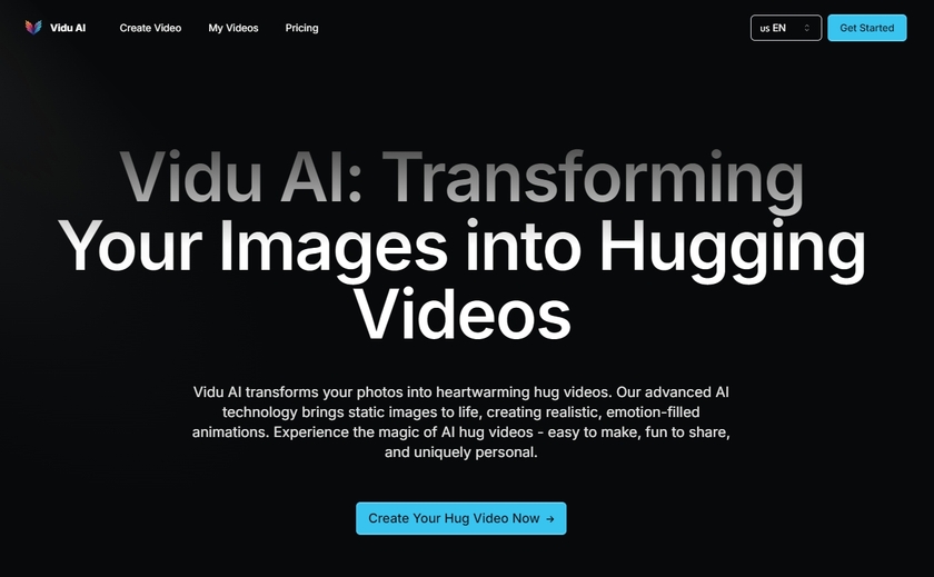 ViduAI.ai Landing Page