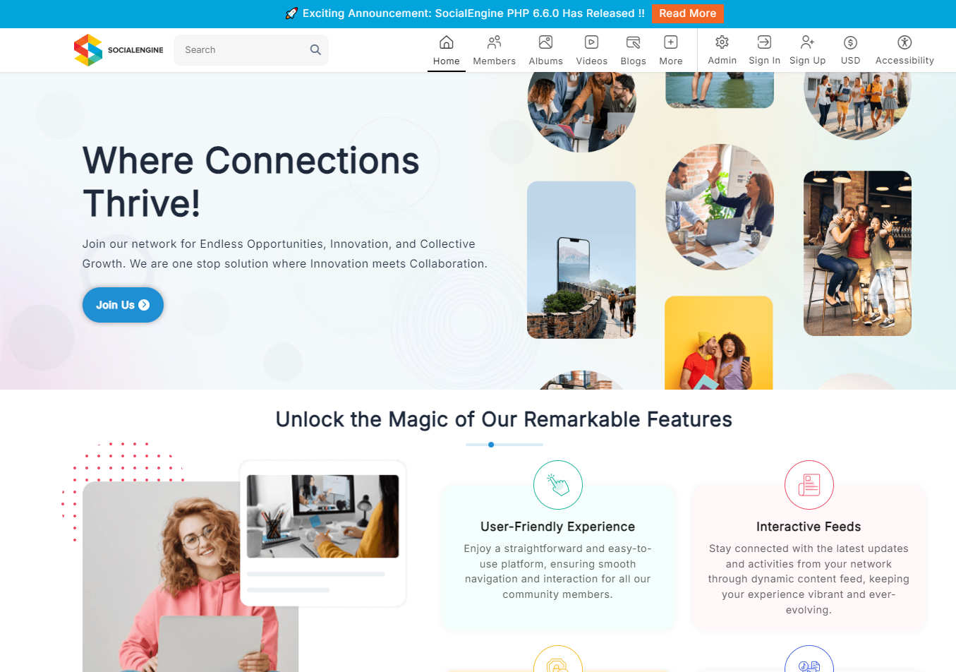 SocialEngine PHP Cloud Unlock the Magic of SocialEngine: User-Friendly and Interactive