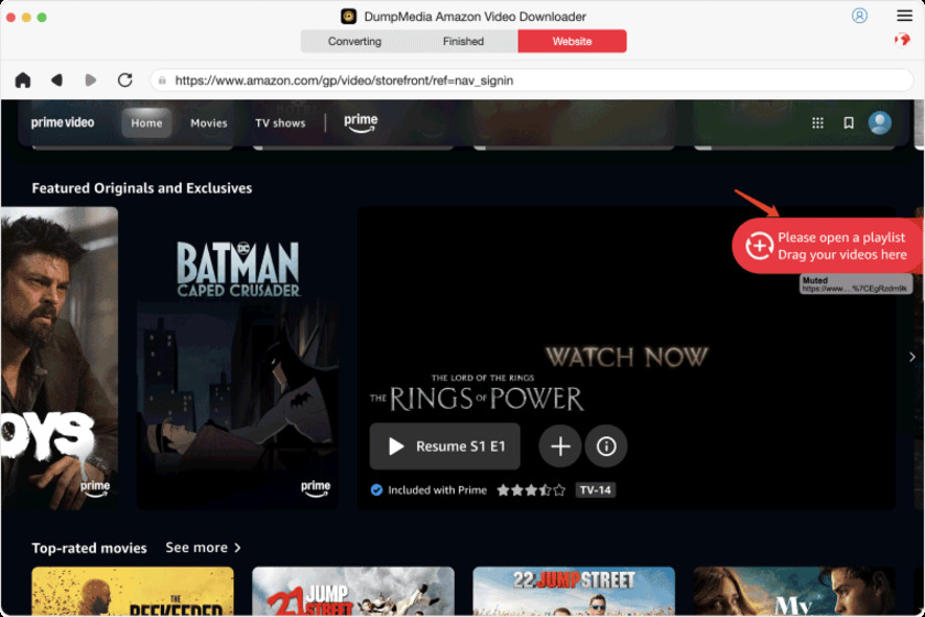 DumpMedia Amazon Video Downloader Landing Page