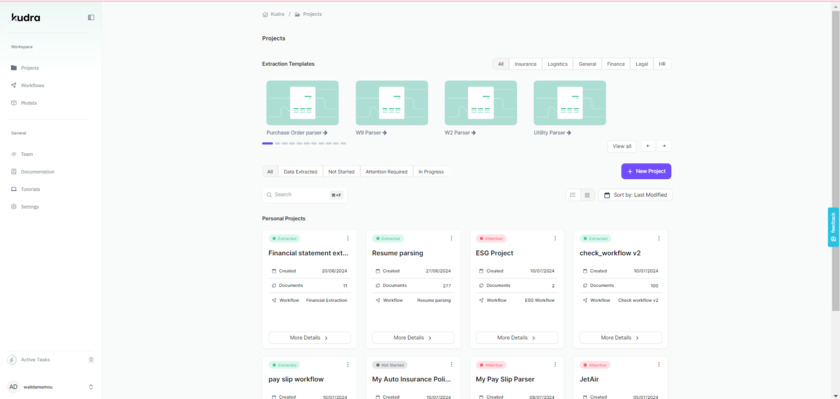 Kudra AI Landing Page