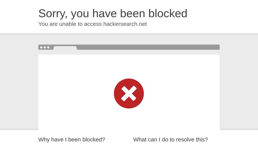 Hacker Search Landing Page
