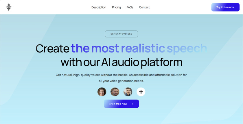 Voice-Gen.ai Landing Page