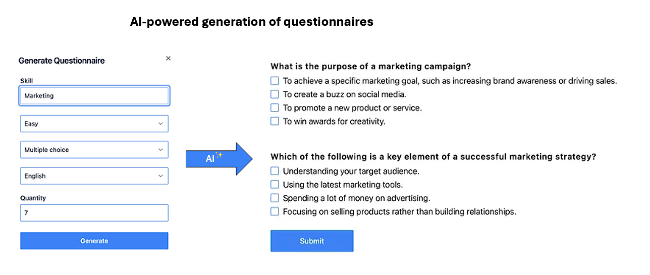 Talent24.ai Quiz Generation