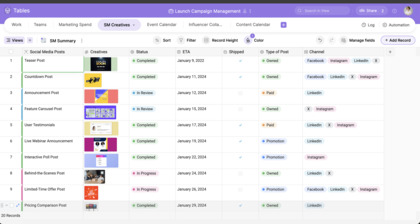 Zoho Tables image