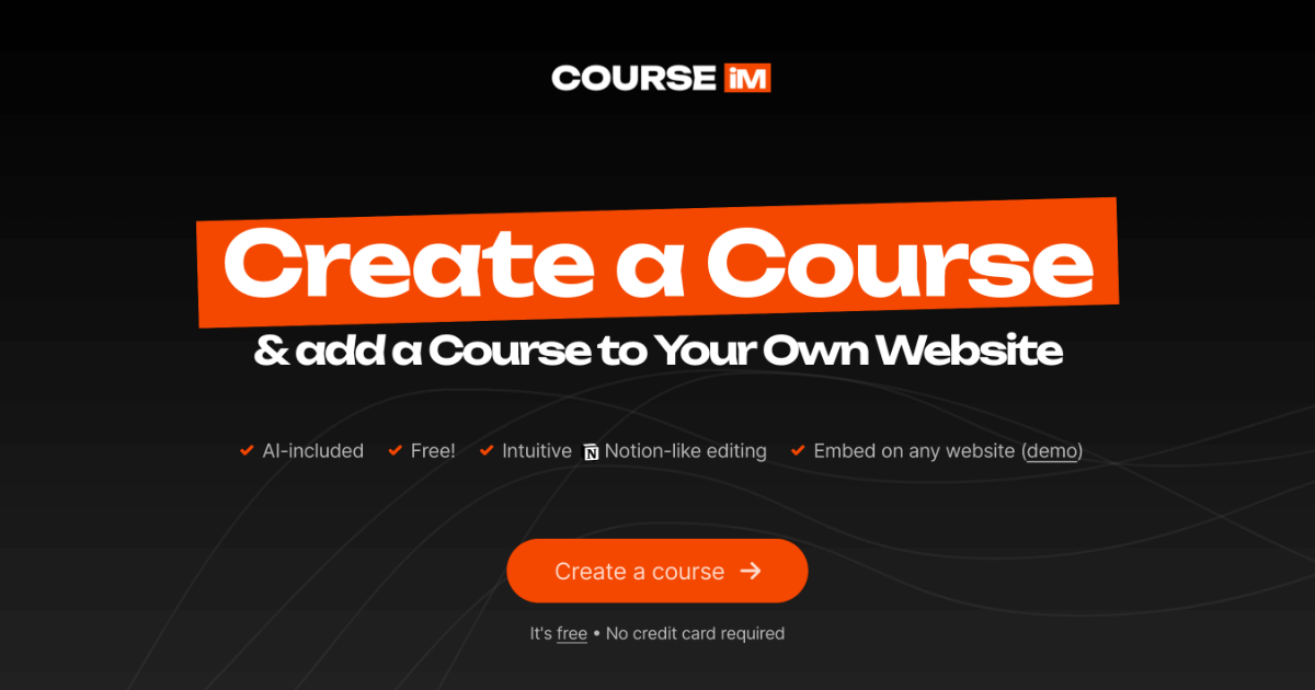 COURSE.IM COURSE.IM - AI Course Maker