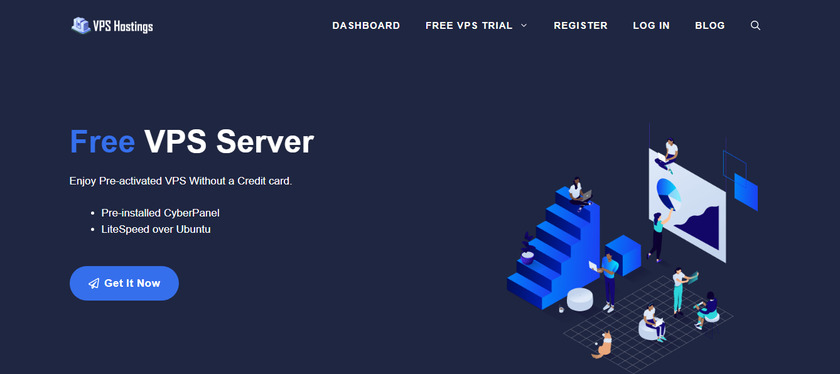 Free VPS Hostings Landing Page