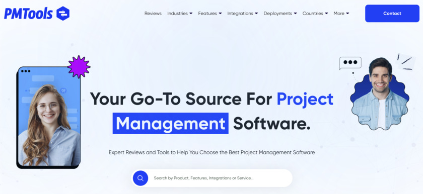 ProjectManagementTools.com Landing Page